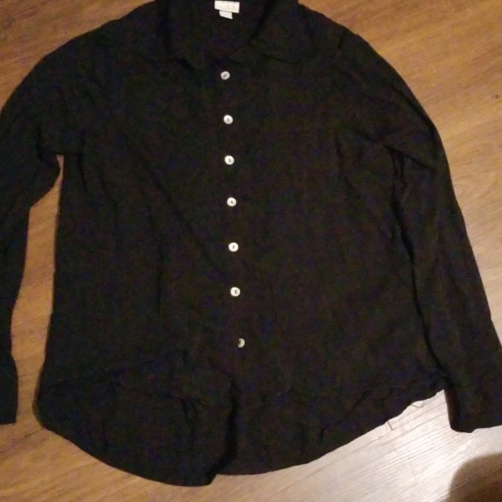 Black button up shirt